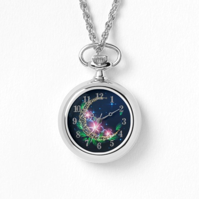 Moon and Flowers  Watch (Front)