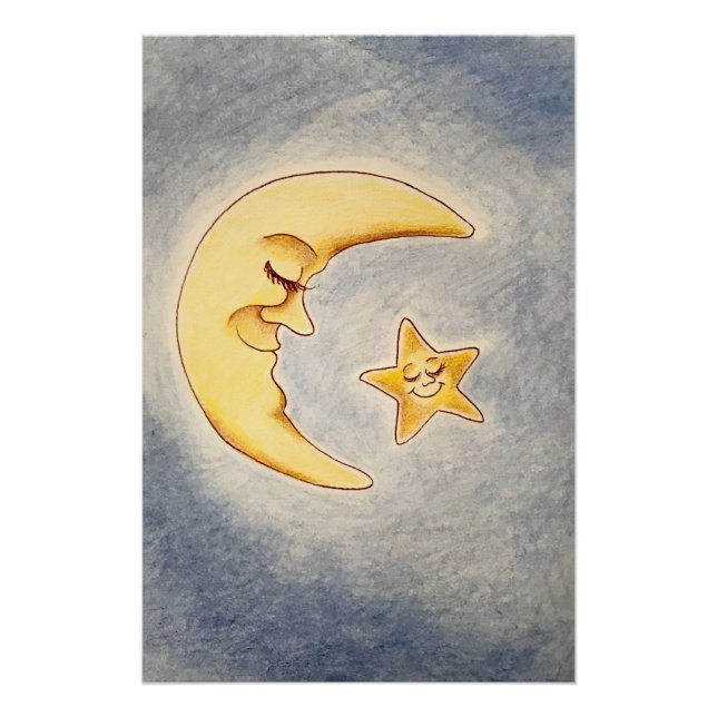 Moon and Star print (Front)