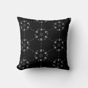 moon and star symmetry cushion