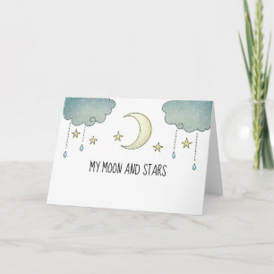 Moon and Stars Anniversary Card