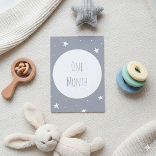 Moon and stars Baby Milestone Cards