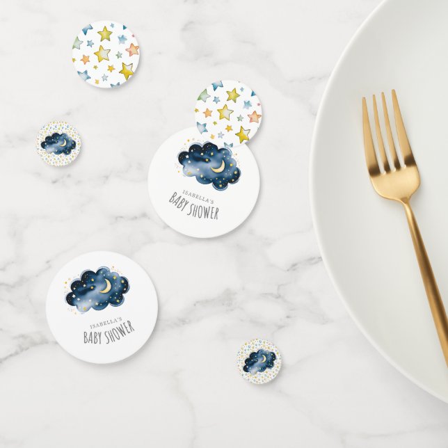 Moon and Stars Baby Shower Table Confetti (Group)