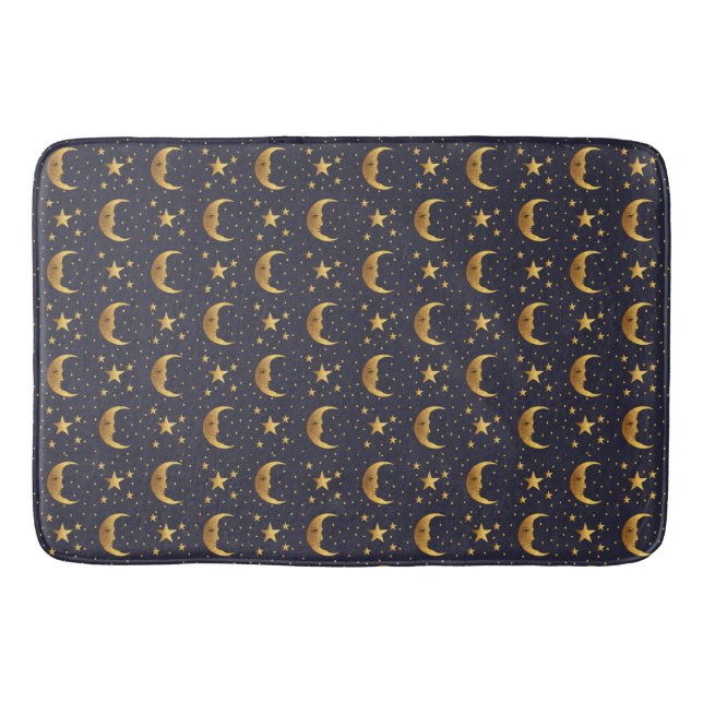 Moon and Stars Bath Mat (Front)