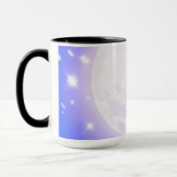 Moon and Stars Blue Mug