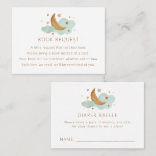 Moon and Stars Book Request/Raffle Enclosure Card