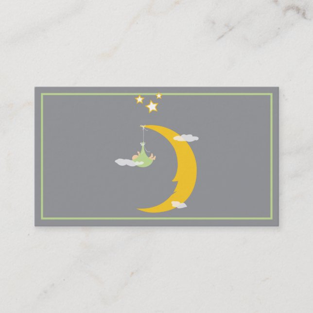 Moon and Stars Business Card (Front)