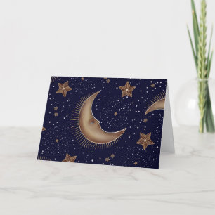 Moon and Stars Card