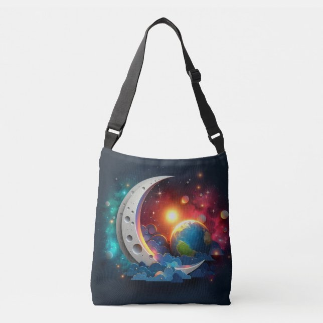 Moon and Stars Crossbody Bag (Front)