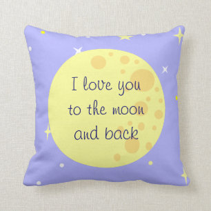 Moon and Stars Customisable Pillow