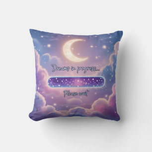 Moon and Stars Dream Throw Pillow