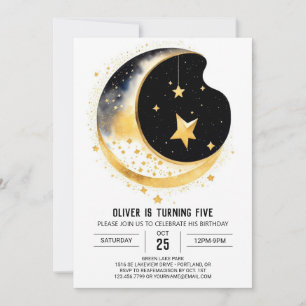 Moon and Stars Fantasy Birthday Invitation