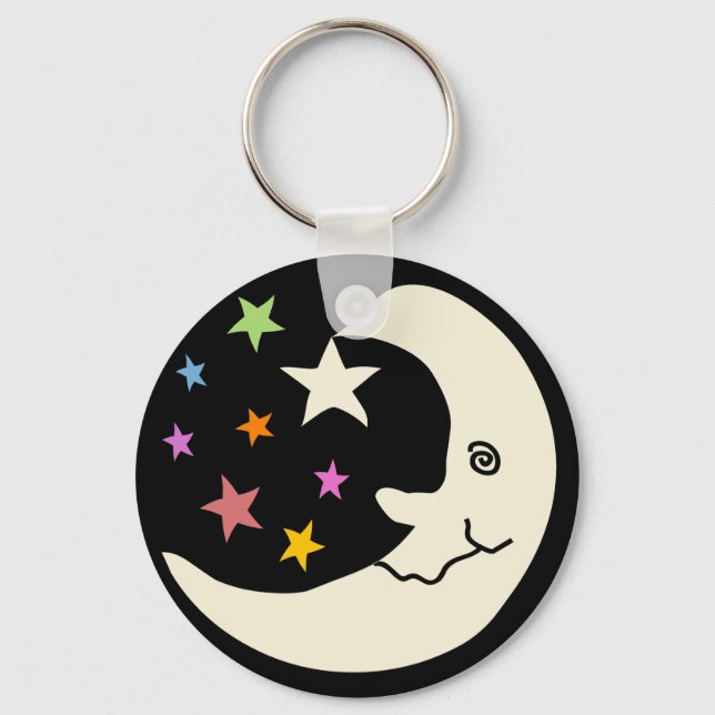 MOON AND STARS KEY RING (Front)