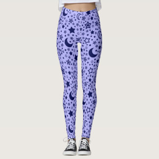 Moon and Stars Leggings for Women