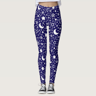 Moon and Stars Leggings for Women