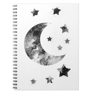 Moon and Stars Notebook