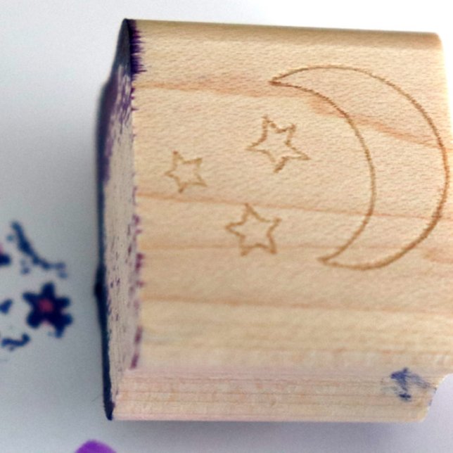 Moon and Stars Rubber Stamp (Creator Uploaded)