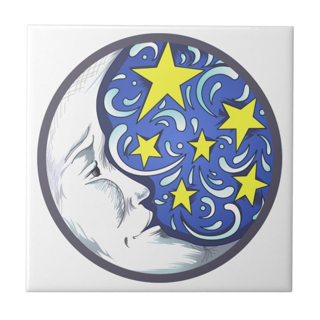 Moon and Stars Tile (Front)