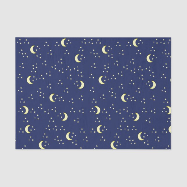 Moon and Stars Tissue Paper (Front)