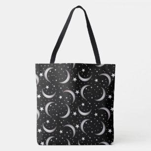 Moon and Stars Tote Bag
