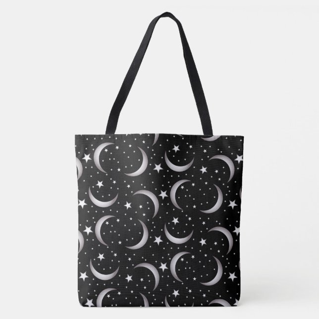 Moon and Stars Tote Bag (Front)