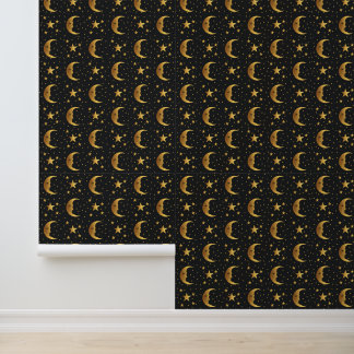 Moon and Stars Wallpaper