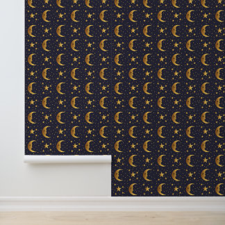Moon and Stars Wallpaper