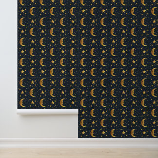Moon and Stars Wallpaper