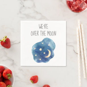 Moon and Stars We're Over the Moon Napkins