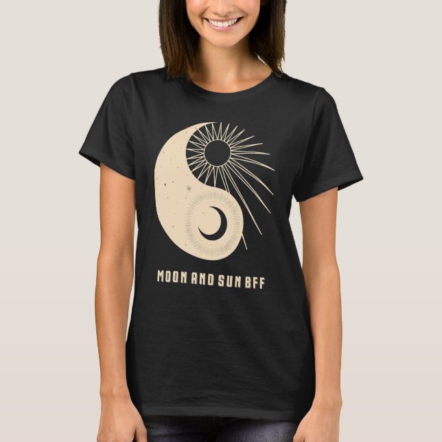Moon And Sun Best Friends Forever Bff Friendship D T-Shirt (Front)
