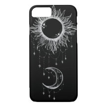 Moon and Sun Boho iPhone 7 Case