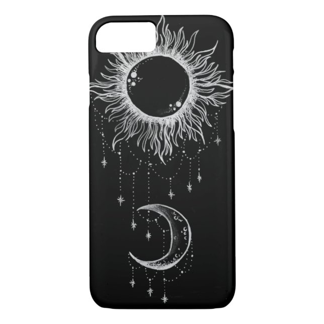 Moon and Sun Boho iPhone 7 Case (Back)