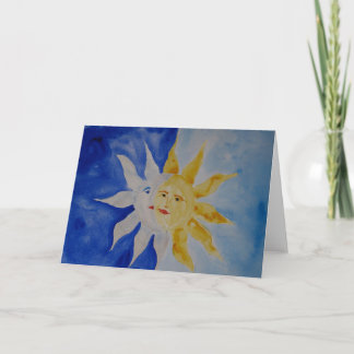 Moon and Sun Card