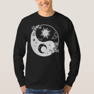 Moon And Sun Om Tree Of Life Buddhist Mandala Yin  T-Shirt