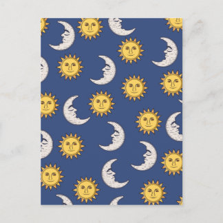 Moon and Sun Postcard