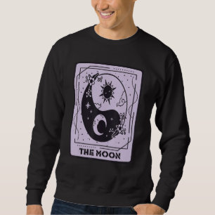 Moon And Sun Tarot Card Mystical Cards Occult Mag Sweatshirt