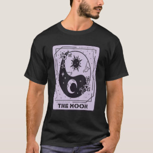 Moon And Sun Tarot Card Mystical Cards  Occult Mag T-Shirt