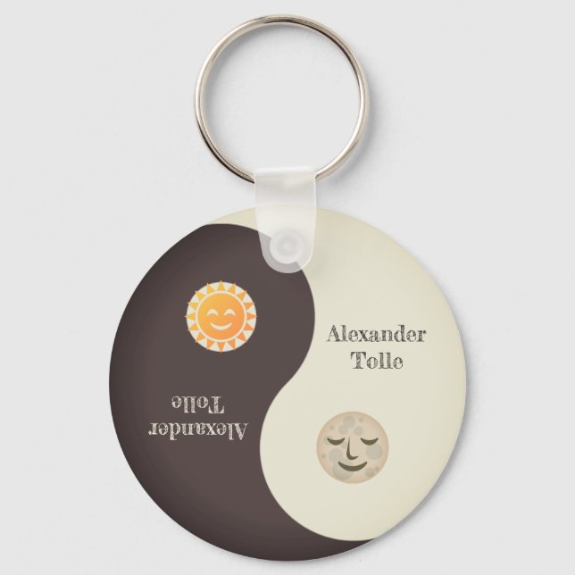 Moon and Sun | Yin-Yang Key Ring (Front)