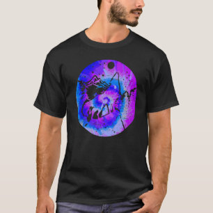Moon And Wolf Wolves Wildlife Wild Animal T-Shirt