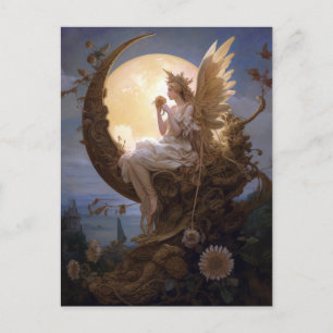 Moon Angel Fantasy Art Postcard