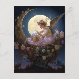 Moon Angel Fantasy Art Postcard