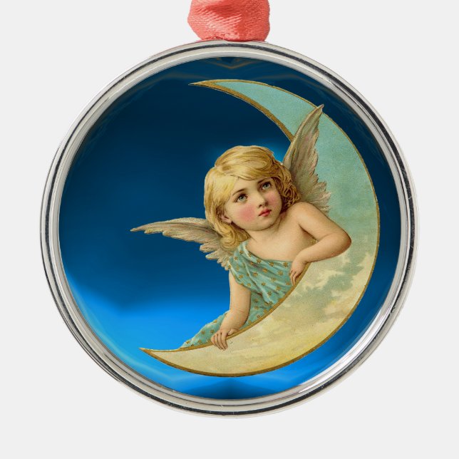 MOON ANGEL METAL TREE DECORATION (Front)