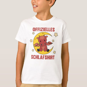 Moon Animal Dragon Official Sleep Shirt Dragon red