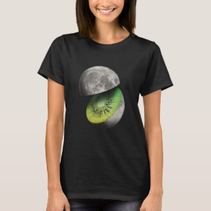 Moon Art Fruit Creative Kiwi Moon T-Shirt