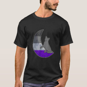 Moon Asexual Flag Cat LGBTQ Safe Space Gay Pride A T-Shirt