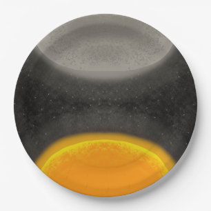 Moon Asteroid Sun Galaxy Birthday Paper Plate