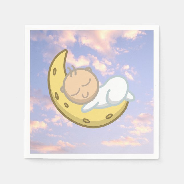 Moon Baby Design Napkin (Front)