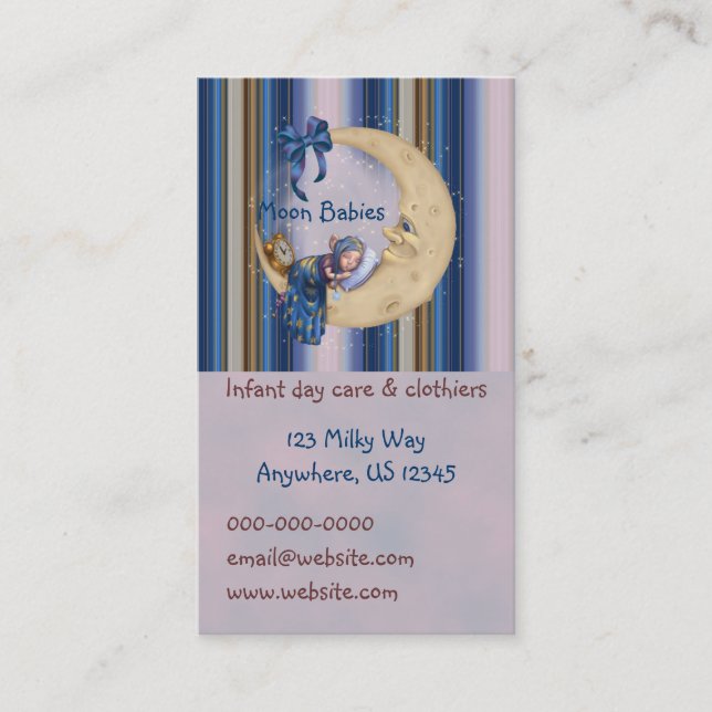 Moon Baby Elf Business Card (Front)