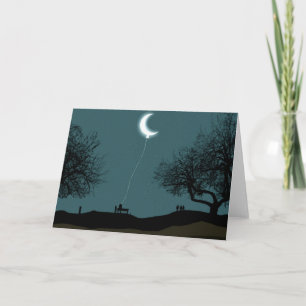 Moon Balloon Card