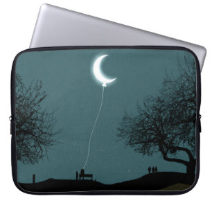 Moon Balloon Laptop Sleeve