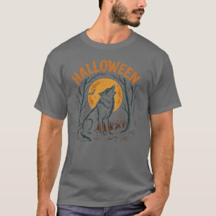 Moon & Bat Halloween T-Shirt